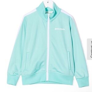 Palm Angels Light Green Zip-Up Jacket